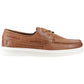 Hush Puppies Madden Boat Shoe Leather Men's Tan Boat Shoes