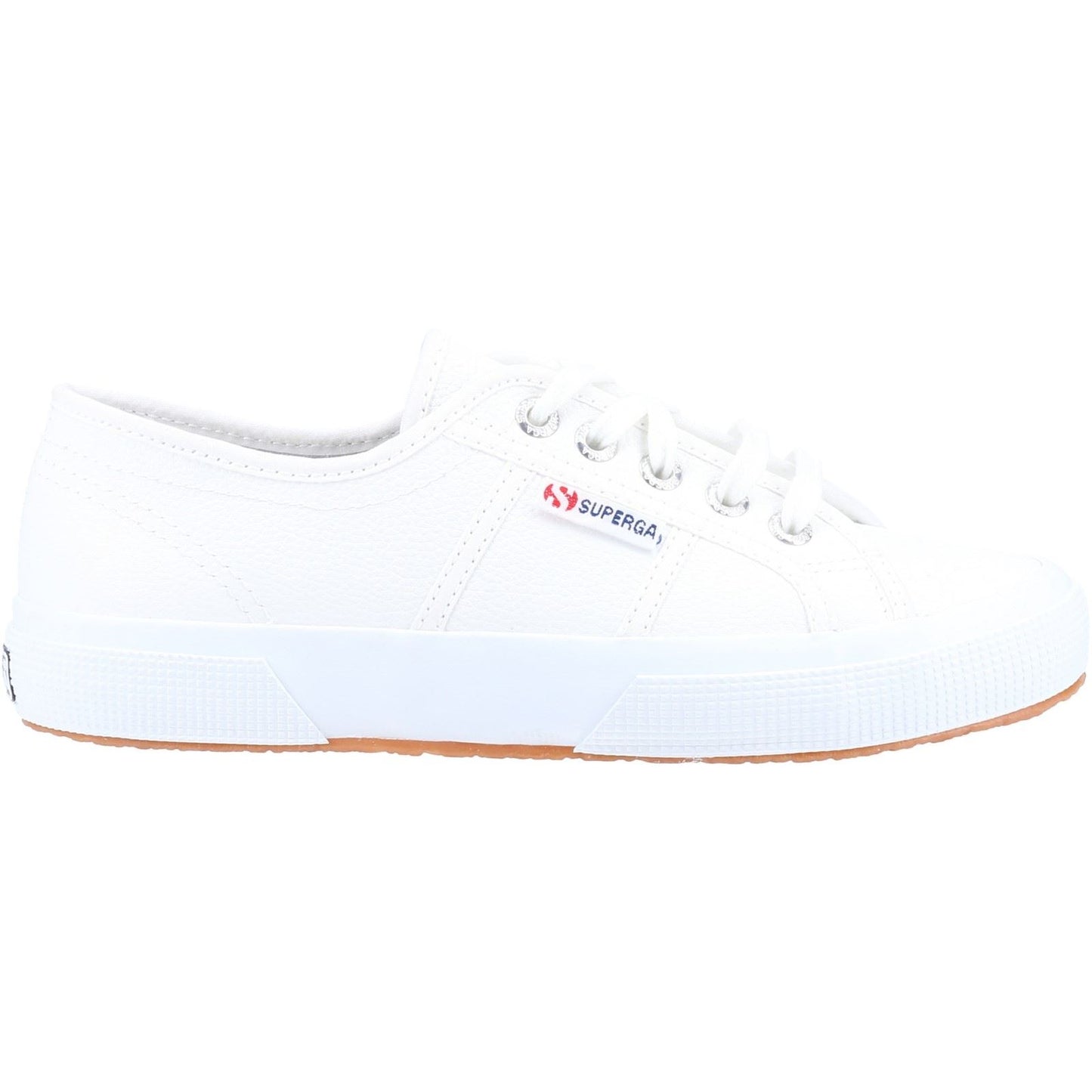 Superga Men's 2750 Tumbled Leather Shoe in White