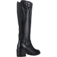 Hush Puppies Women's Heidi Boot in Black Leather