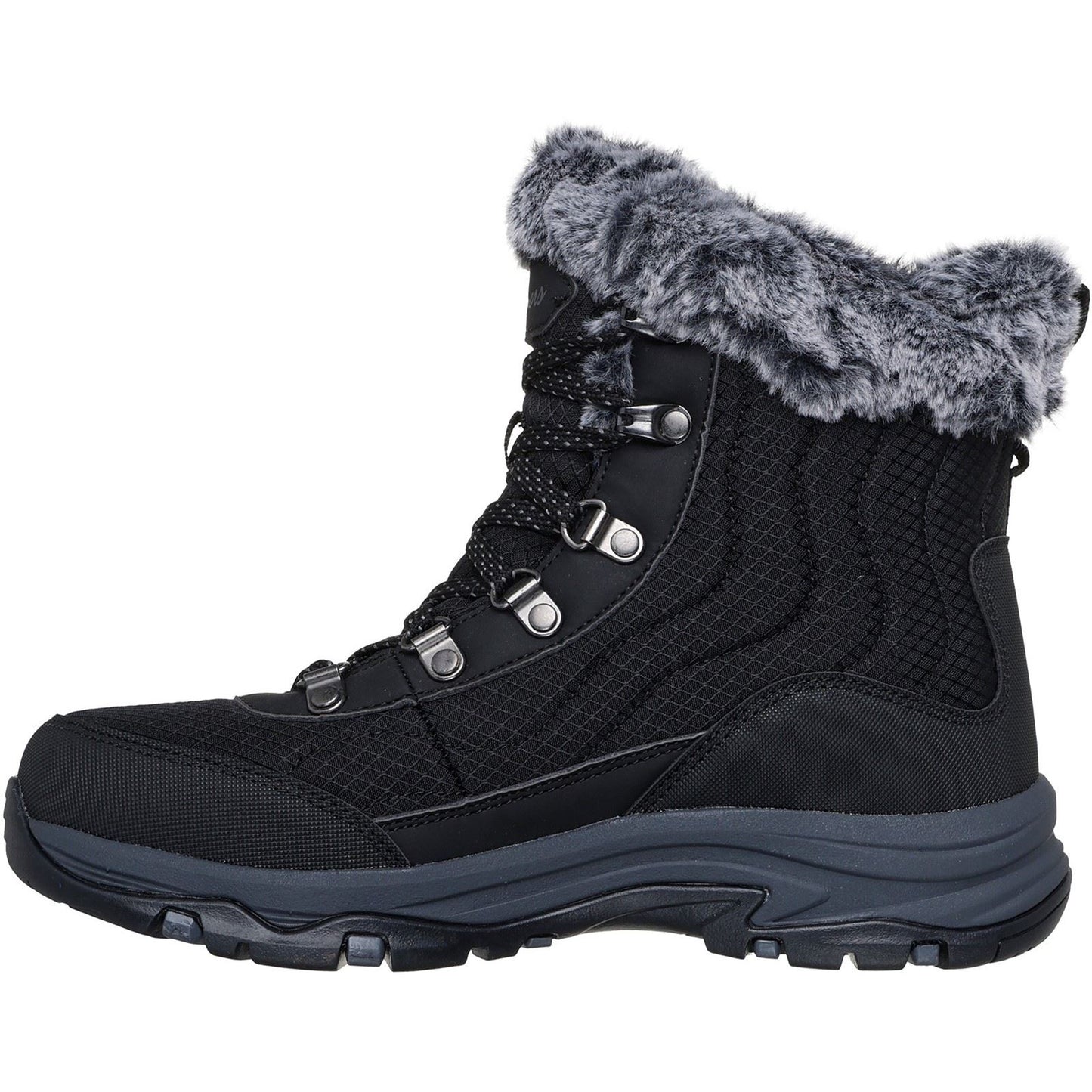 Skechers Trego Stormie Women's Black Winter Ankle Boots
