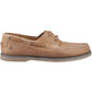 Hush Puppies Wilson Leather Men's Tan Boat Shoes