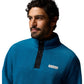 Columbia Steens Mountain Half Snap II Polyester Men's Blue Fleece Pullover