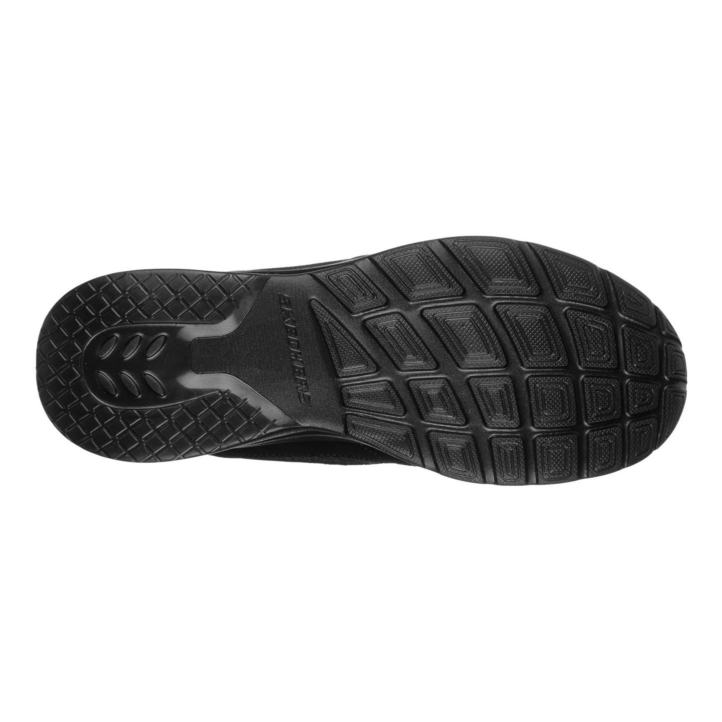 Skechers Men's Dynamight 2.0 Lace Up Memory Foam Trainer in Black