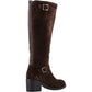 Hush Puppies Women's Heidi Boot in Brown Suede