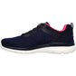 Skechers Women's Bountiful Quick Path Shoes in Navy/Hot Pink