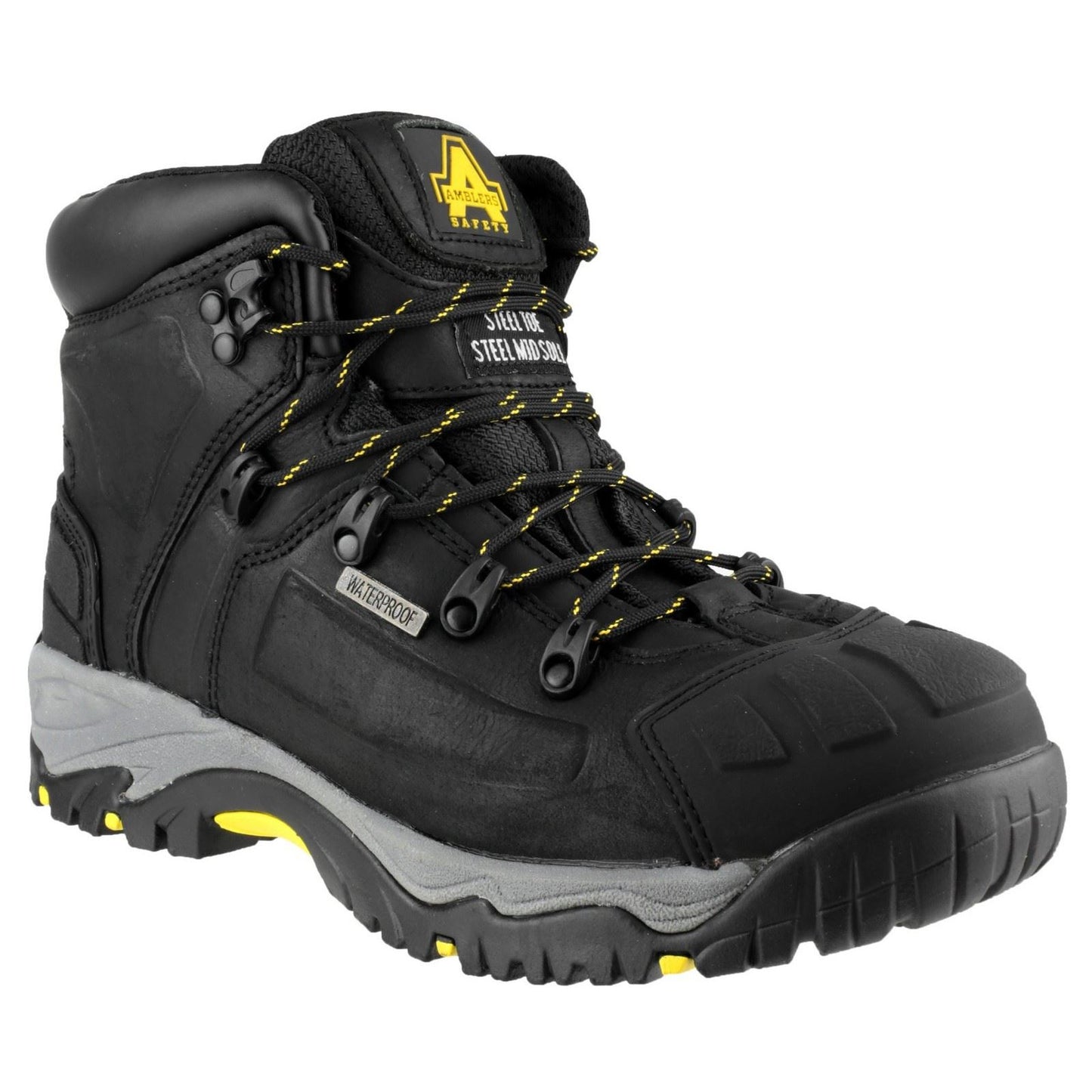 Amblers Safety Unisex AS803 Waterproof Wide Fit Safety Boot in Black