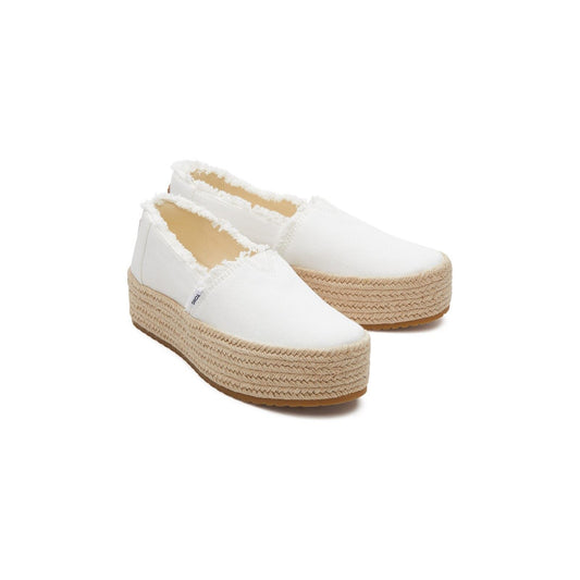 TOMS Women's Valencia Espadrille in White