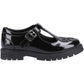 Hush Puppies Fiona Patent Leather Junior Black Shoes