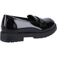 Hush Puppies Hazel Patent Leather Youth Black Loafers