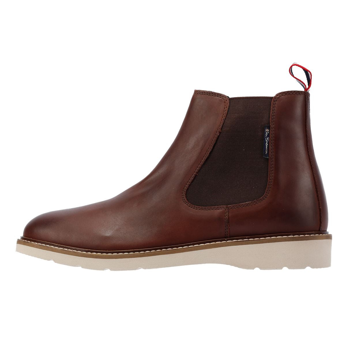 Ben Sherman - BS34633 MENS HAMPTON CHELSEA BOOT LEATHER BURGUNDY