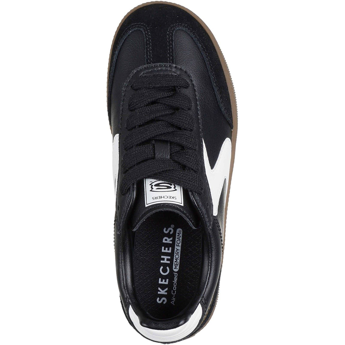 Skechers Hotshot Junior Varsity Boy's Black/White Trainers