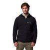 Columbia Fast Trek Overlay Hooded Full Zip Men's Black Fleece Jacket