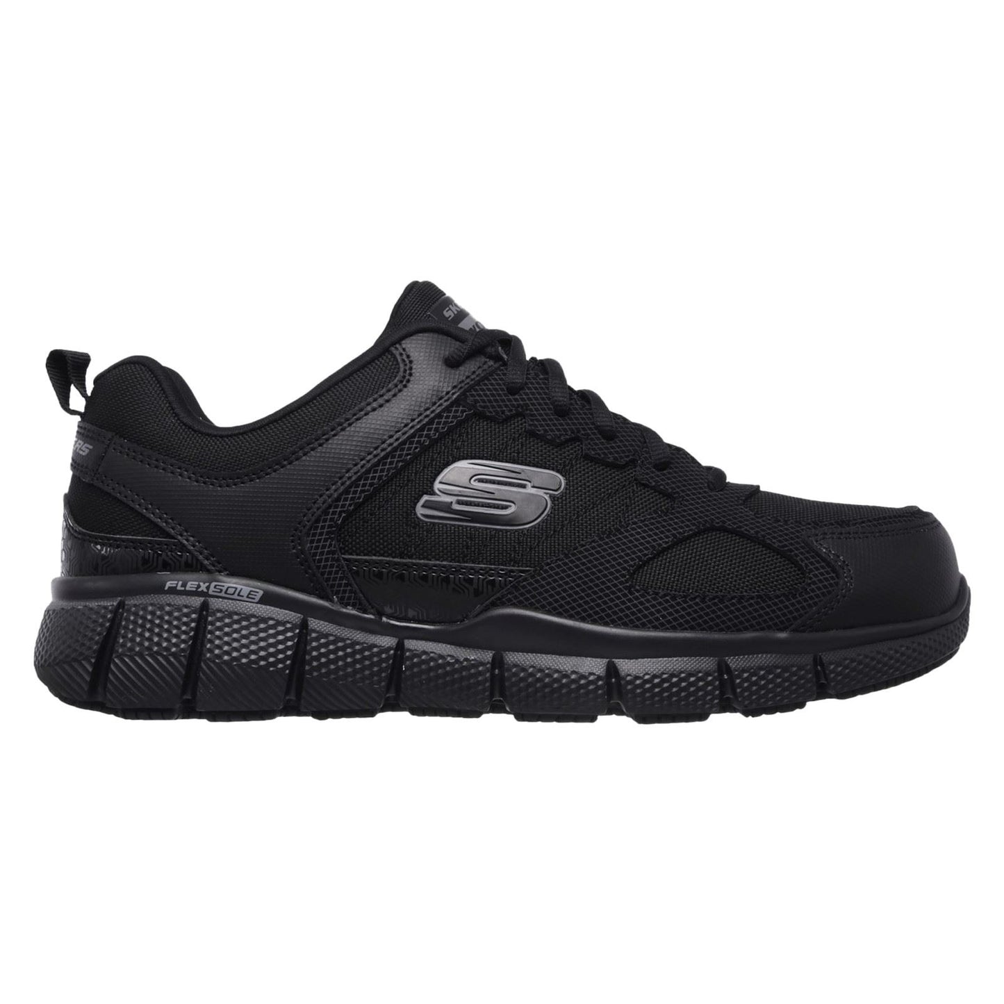 Skechers Workwear Telphin Sanphet Leather Men's Black Safety Trainers
