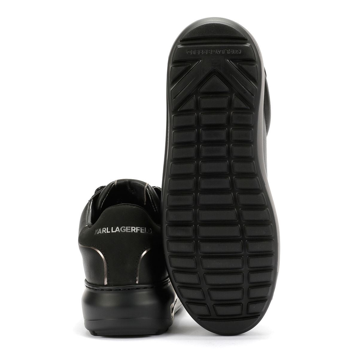 Karl Lagerfeld Kapri Lug Karl NFT Lo Lace Leather Women's Black Trainers