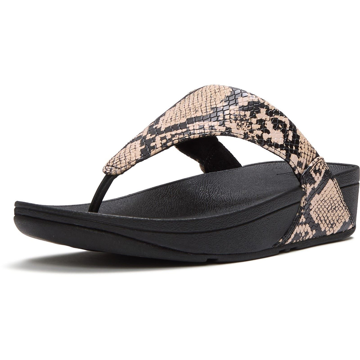 Fitflop Lulu Leather Women's Hazy Taupe/Black Sandals