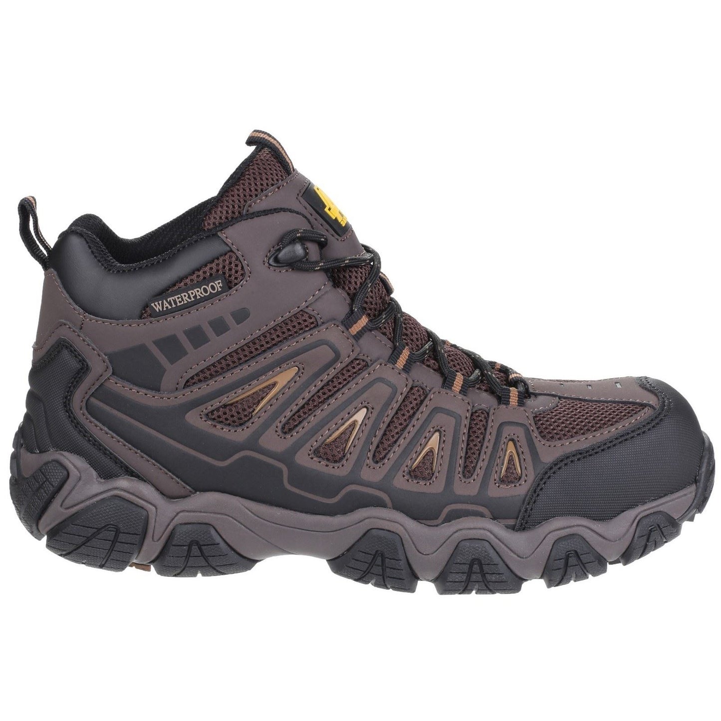 Amblers Safety Men's AS801 Rockingham Waterproof Non-Metal Safety Hiker in Brown
