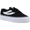 Superga Women's 3041 Revolley Colorblock Platform Trainer in Black/White