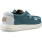 HEYDUDE Wally Braided Polyester Men's Deep Green/Harbor Grey Moccasins Shoes