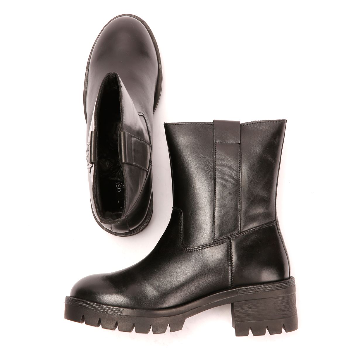 Osprey London The Indiana Leather Women's Black Boots