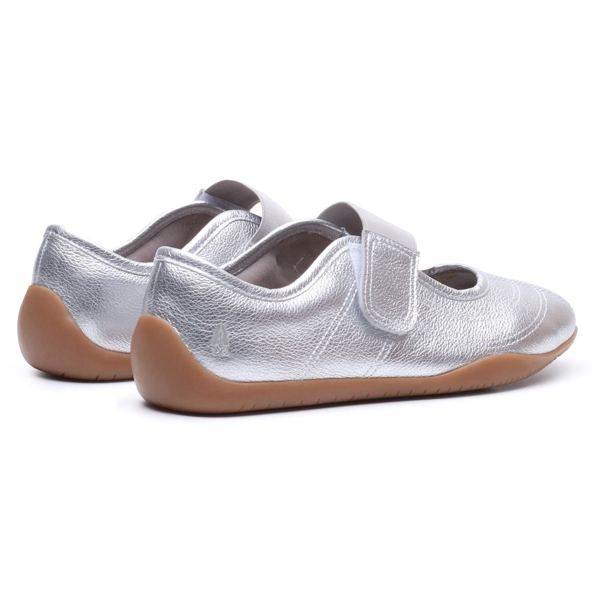 Hush Puppies Juno Sneakerina Leather Women's SILVER Flats