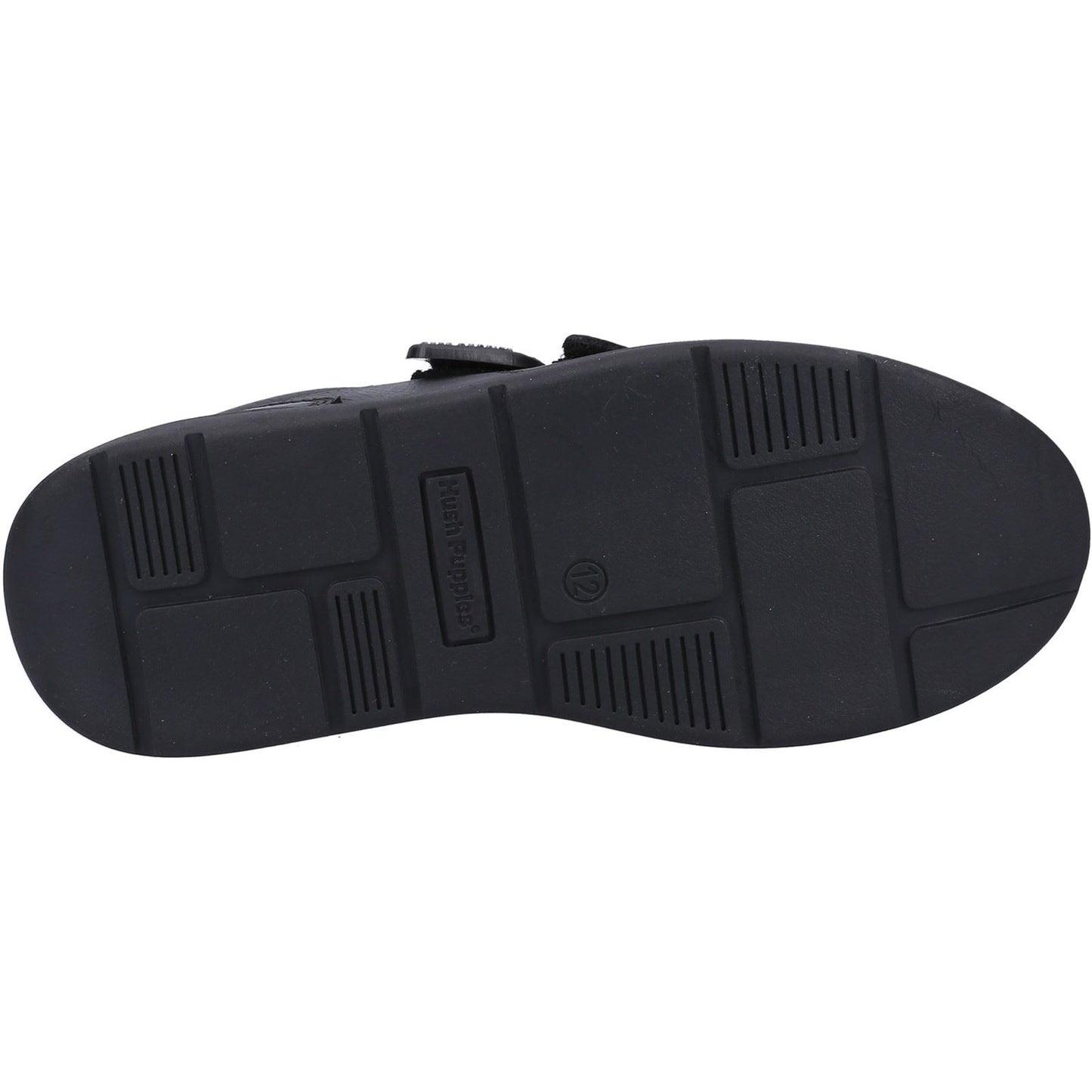 Hush Puppies Ryan Leather Youth Black Shoes