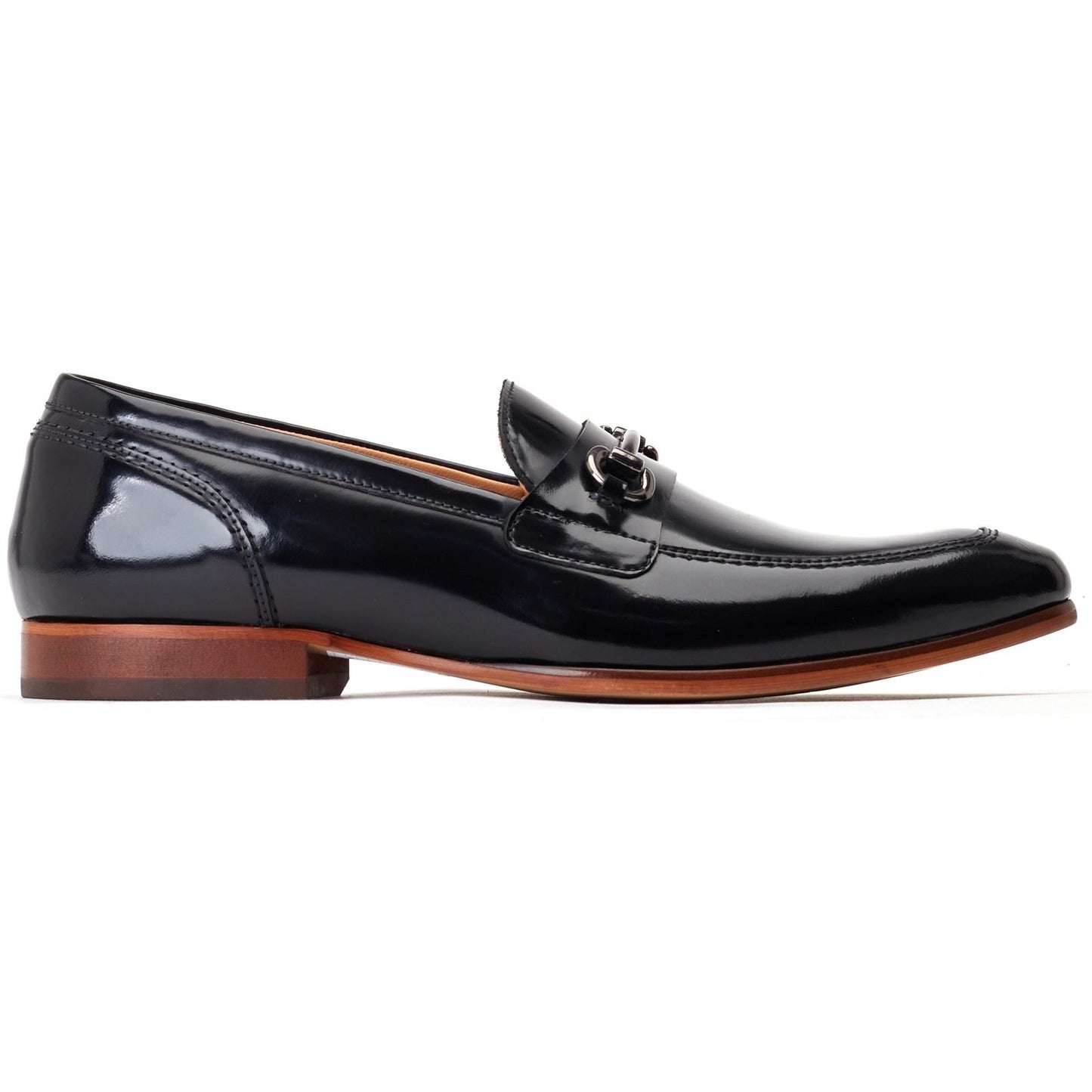 Base London Men's Russo Buckle Loafer in Black