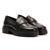 Osprey London The Greenwich Leather Women's Black Loafers