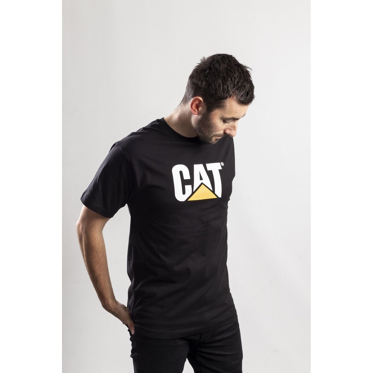 Caterpillar Men's Trademark Logo T-Shirt in Black