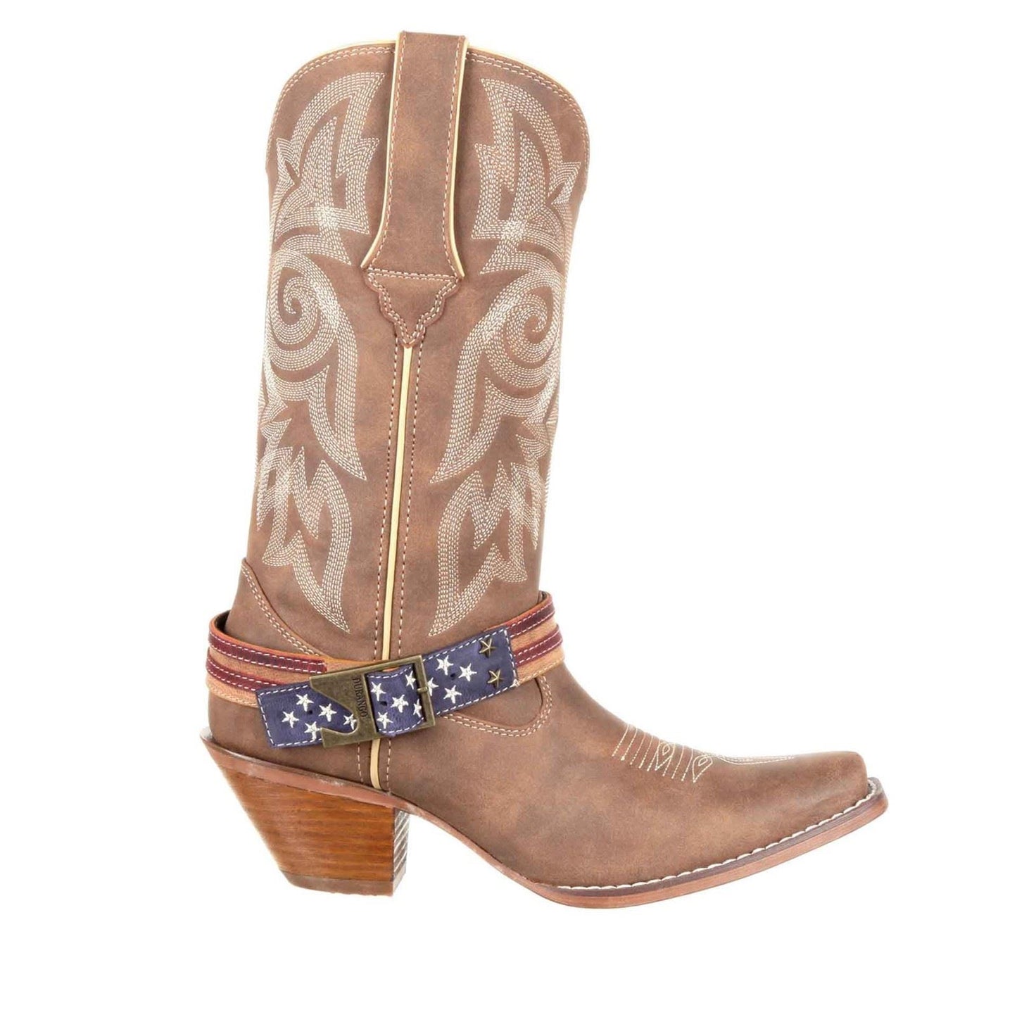 Durango Women's Crush Flag Boot in Brown/Khaki