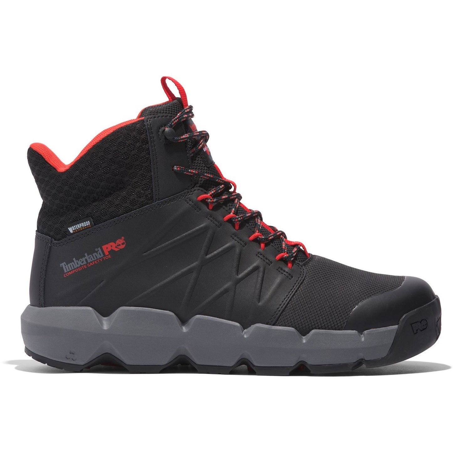 Timberland Pro Men's Morphix 6" Safety Boot in Black/Red