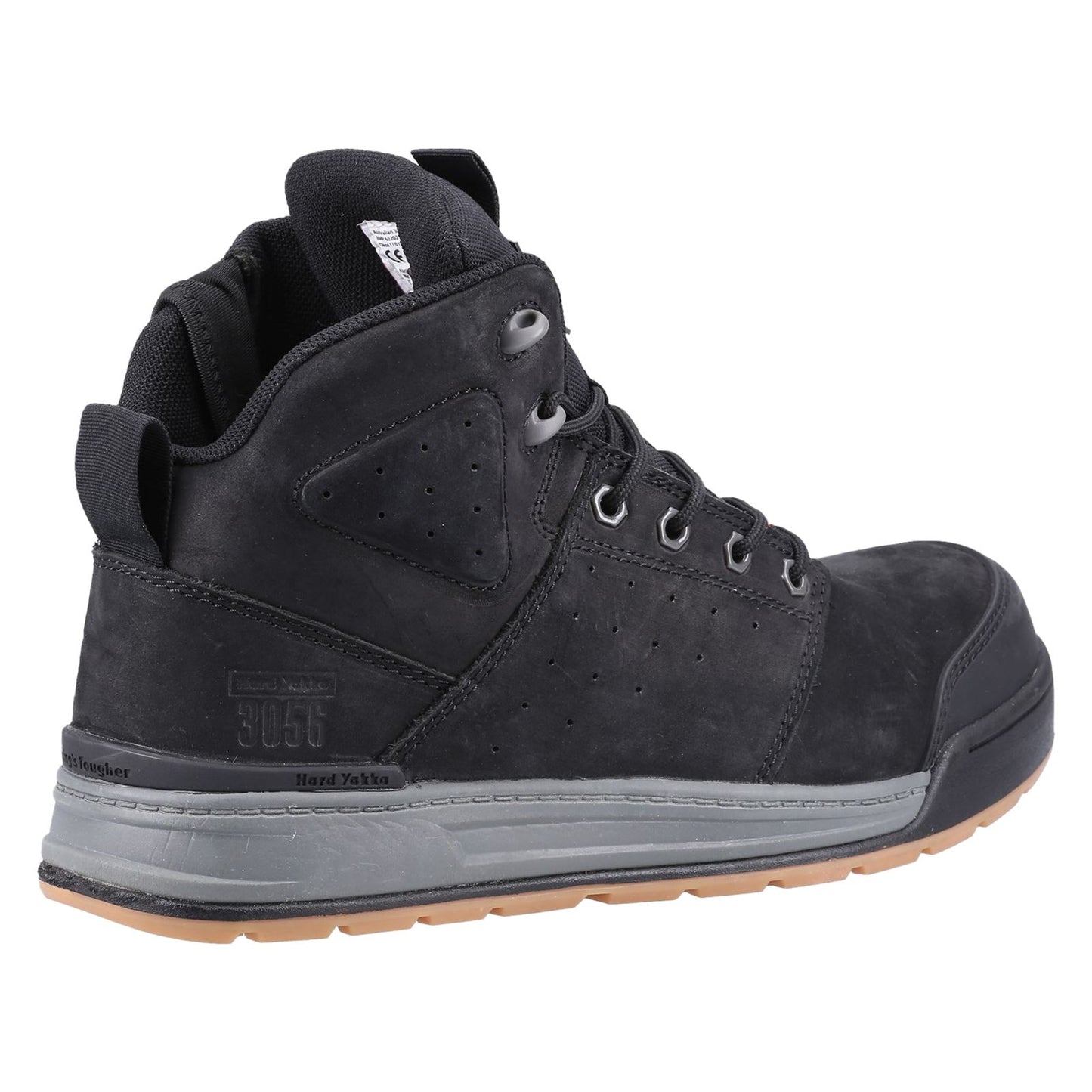 Hard Yakka Men's 3056 Lace Zip Safety Boot in Black
