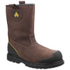 Amblers Safety Men's FS223 Goodyear Welted Waterproof Pull on Industrial Safety Boot in Brown