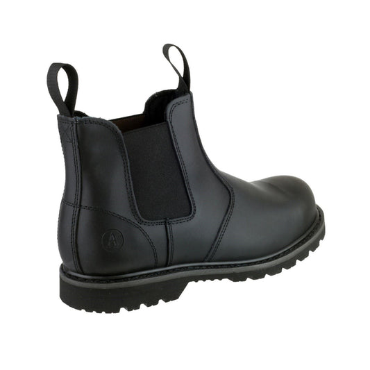 Amblers Safety FS5 Goodyear Welted Pull on Safety Dealer Boot in Black