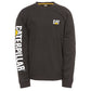 Caterpillar Men's Trademark Banner Long Sleeve T-Shirt in Black