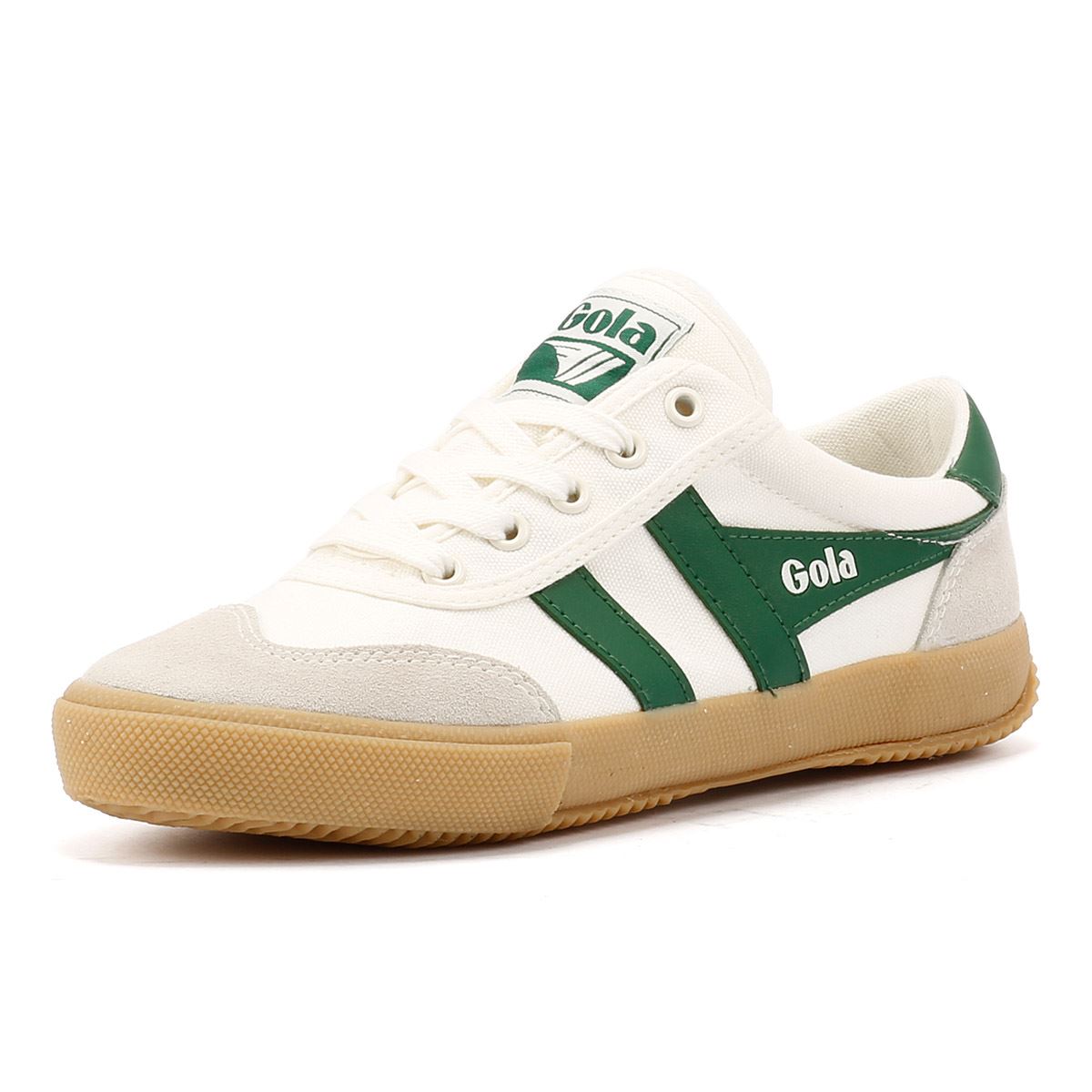 Gola Badminton Women's White/Green Trainers