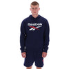 Reebok Trent 2-Col Logo Hoody Cotton Men's Blue Hoodie