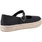TOMS Women's Carolina Mary Jane Shoe in Black