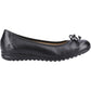 Hush Puppies Lucille Leather Women's Black Flats