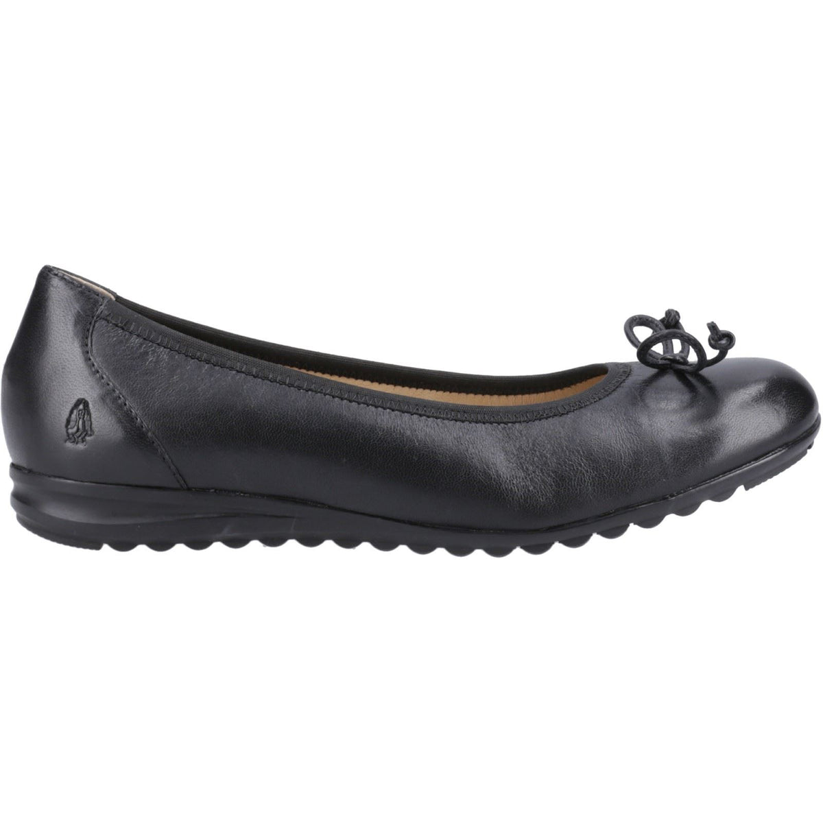 Hush Puppies Lucille Leather Women's Black Flats