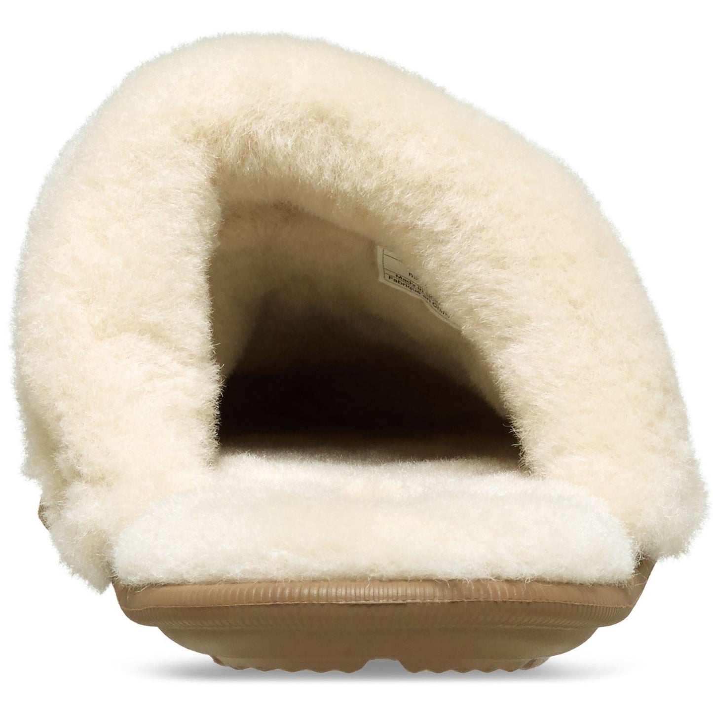 Crocs Classic Fuzz Scuff Thermoplastic Men's Sepia Slippers