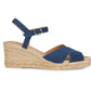 Geox Women's D Gelsa Low C Sandals in Navy