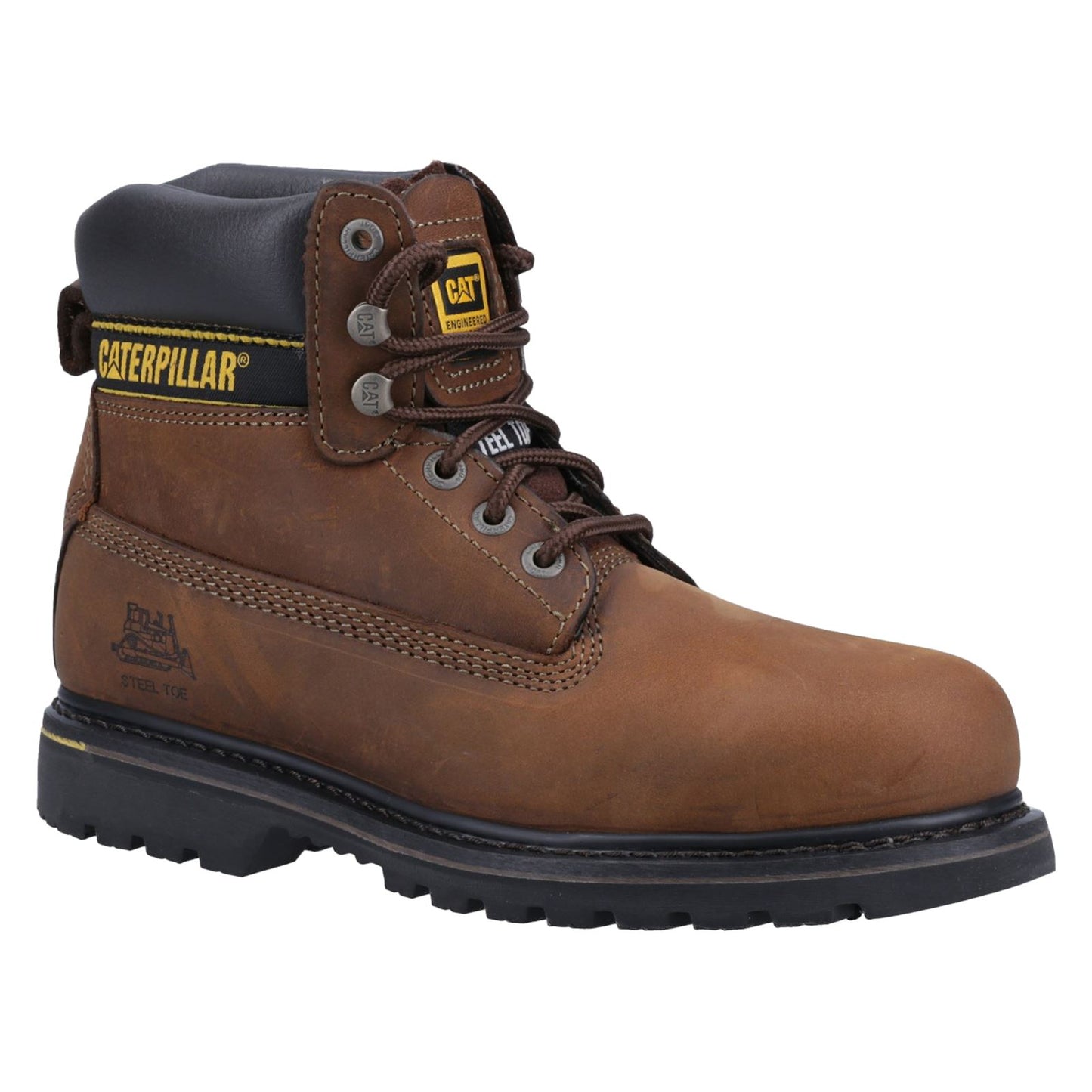Caterpillar Men's Holton Safety Boot in Brown