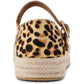 TOMS Carolina Mary Jane Leather Women's Leopard Print Espadrilles