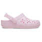 Crocs Classic Floral Cut Out EVA Kid's Pink Milk Clogs