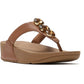 Fitflop Lulu Ultra-Jewel Toe-Post Polyurethane Women's Deep Tan Sandals