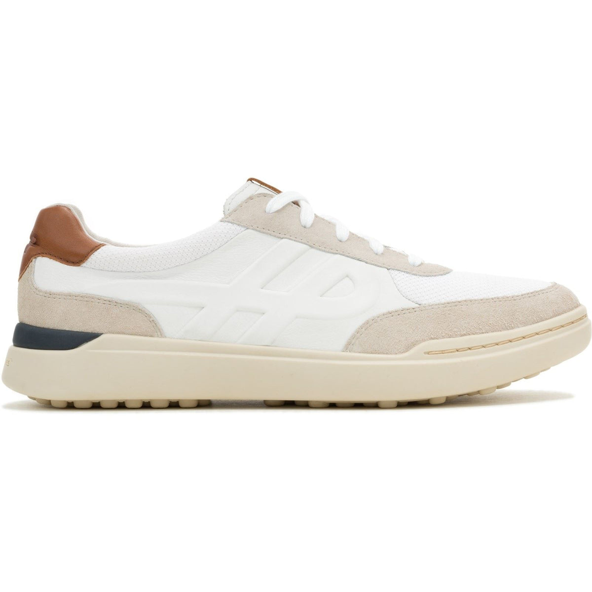 Hush Puppies Wes HP Sneaker Suede Men's White Trainers