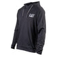 Caterpillar Hooded Long Sleeve Cotton Men's Black T-Shirt