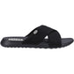 HEYDUDE Women's Christi Slide Distressed Sandal in Black