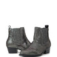 Osprey London The Janey Leather Women's Gunmetal Ankle Boots