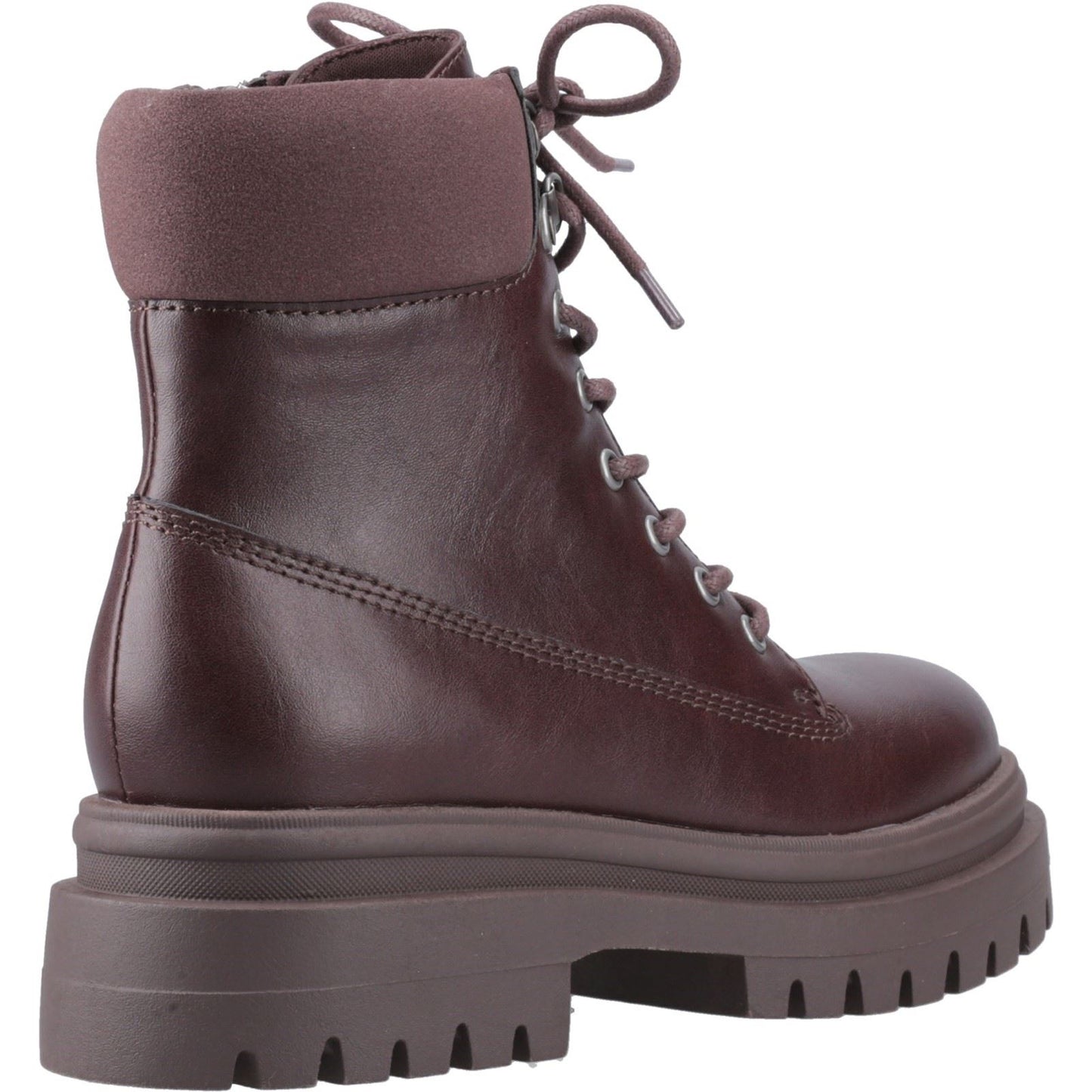 Rocket Dog Danie Faux Leather Women's Dark Brown Heeled Mid Calf Boots
